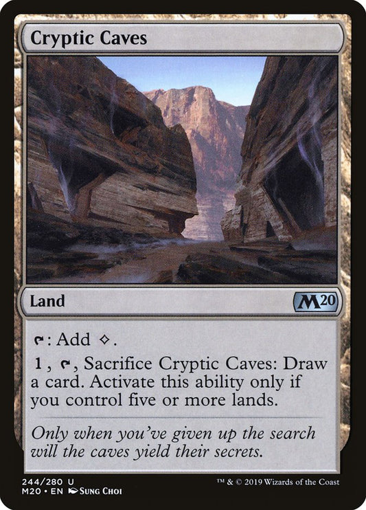 Cryptic Caves [Core Set 2020] [Foil]