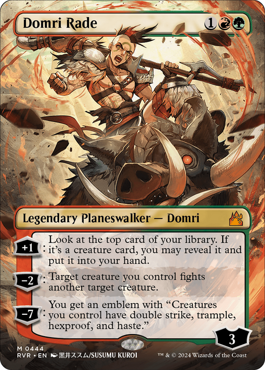 Domri Rade (Anime Borderless) [Ravnica Remastered] [Foil]