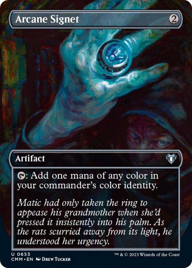 Arcane Signet (Borderless Alternate Art) [Commander Masters] [Foil]