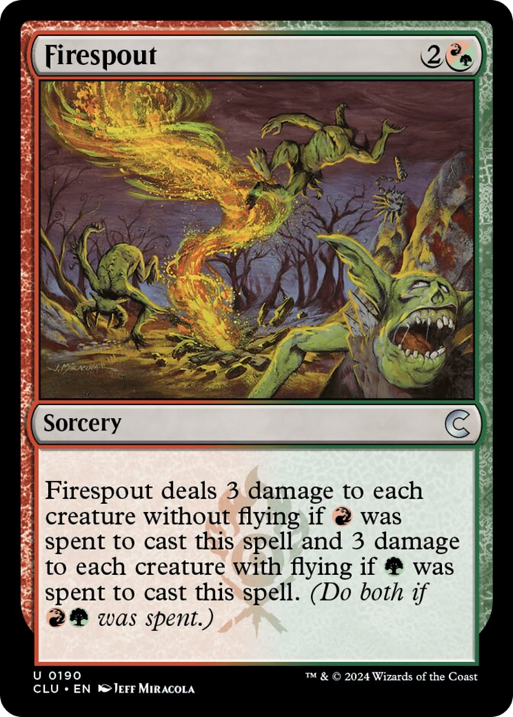 Firespout [Ravnica: Clue Edition] [Foil]