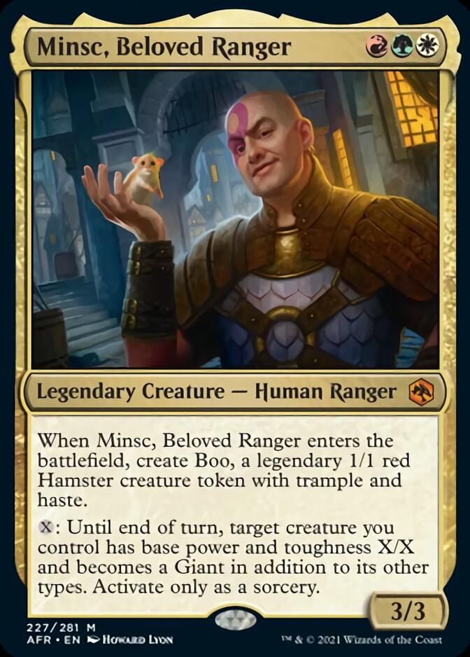 Minsc, Beloved Ranger [Dungeons & Dragons: Adventures in the Forgotten Realms] [Foil]