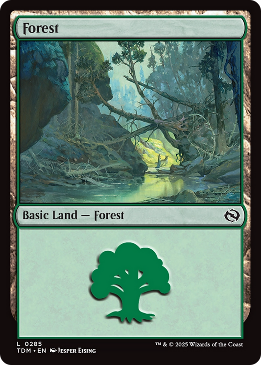 Forest (0285) [Tarkir: Dragonstorm] [Foil]