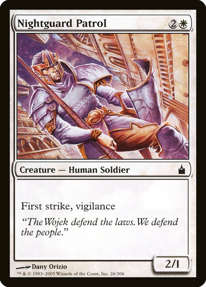 Nightguard Patrol [Ravnica: City of Guilds] [Foil]
