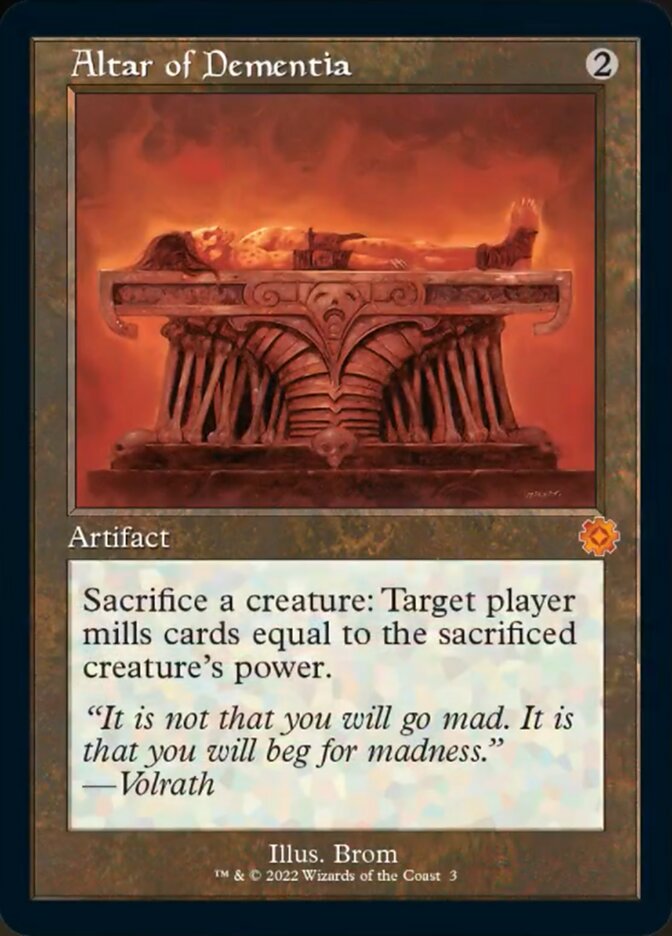 Altar of Dementia (Retro) [The Brothers' War Retro Artifacts] [Foil]