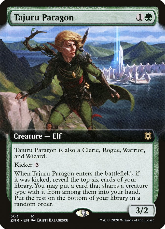 Tajuru Paragon (Extended Art) [Zendikar Rising] [Foil]