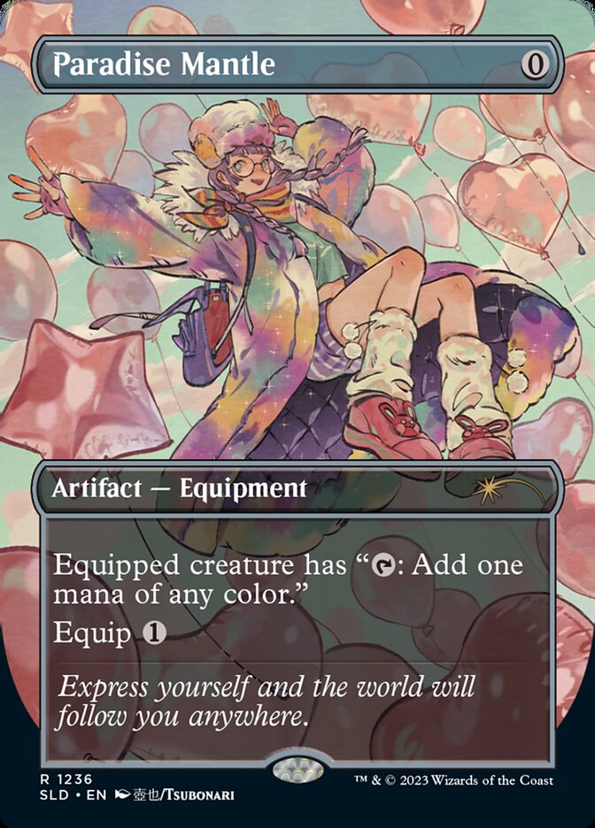 Paradise Mantle (Borderless) [Secret Lair Drop Series] [Foil]