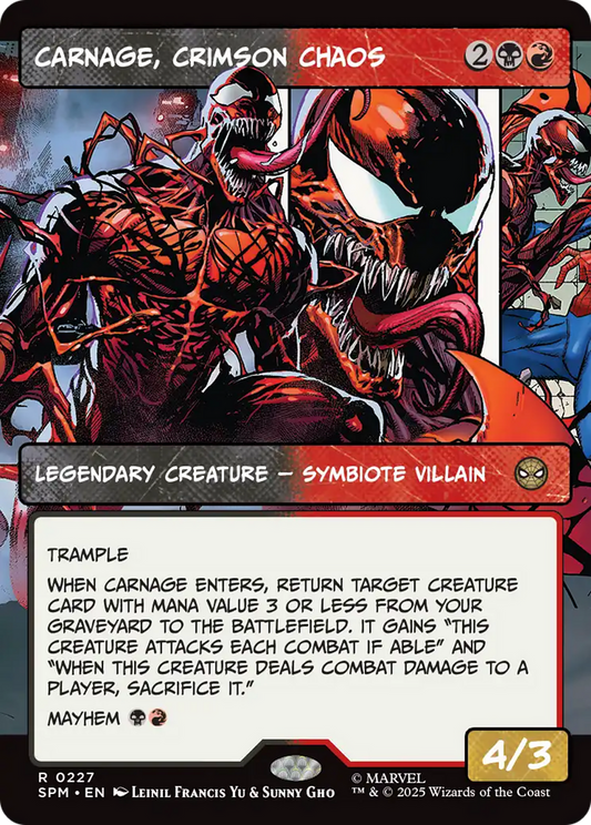 Carnage, Crimson Chaos (Borderless) [Marvel's Spider-Man] [Foil]
