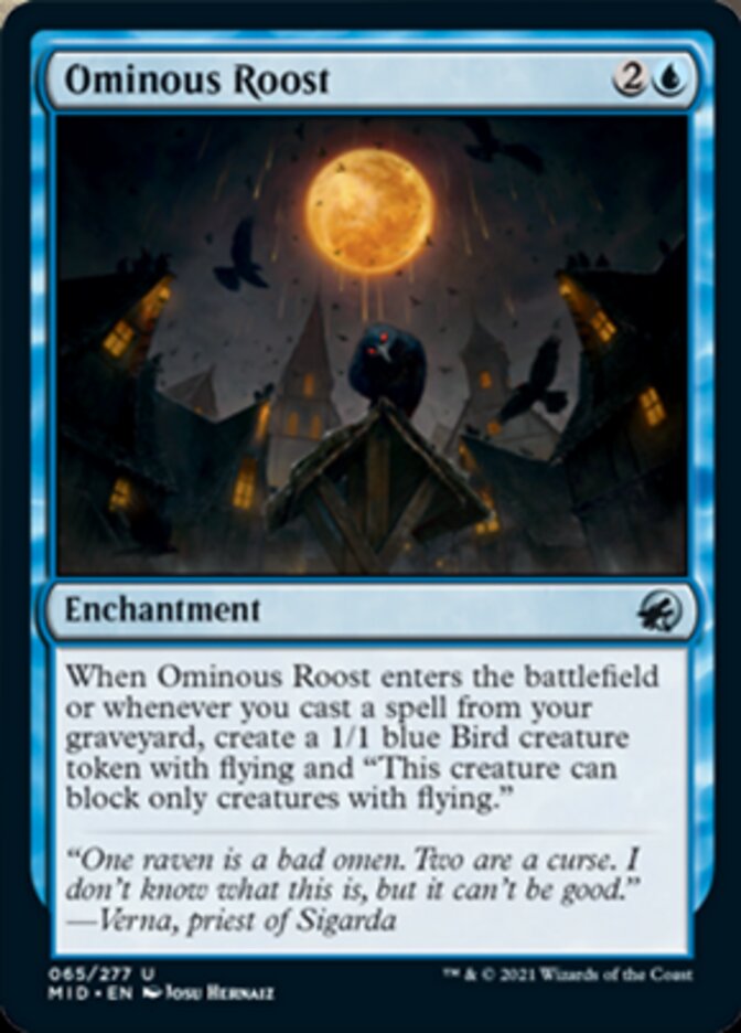 Ominous Roost [Innistrad: Midnight Hunt] [Foil]