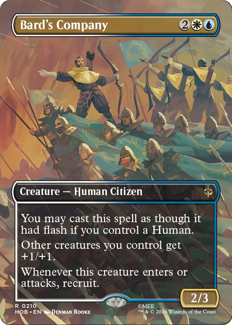 Bard's Company (Borderless) [The Hobbit] [Foil]
