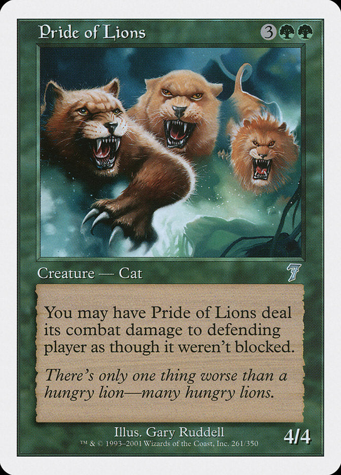 Pride of Lions [Seventh Edition] [Foil]