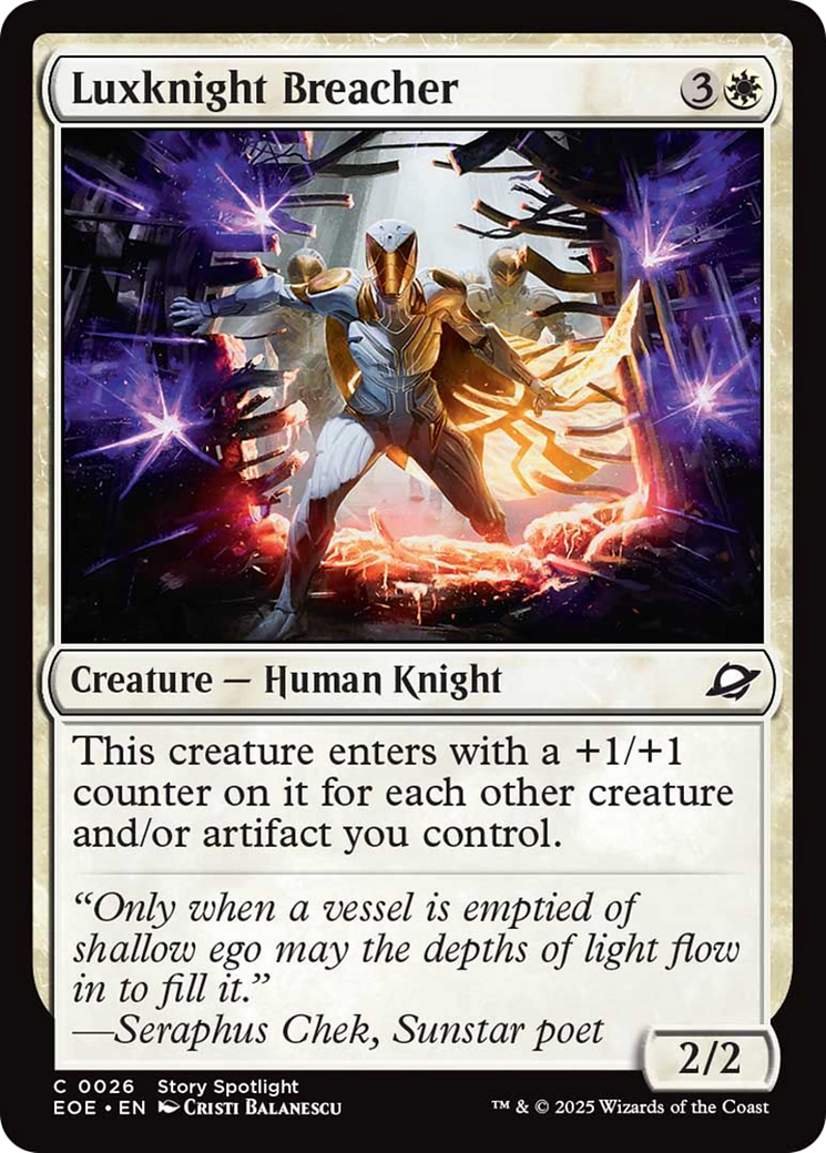 Luxknight Breacher [Edge of Eternities] [Foil]