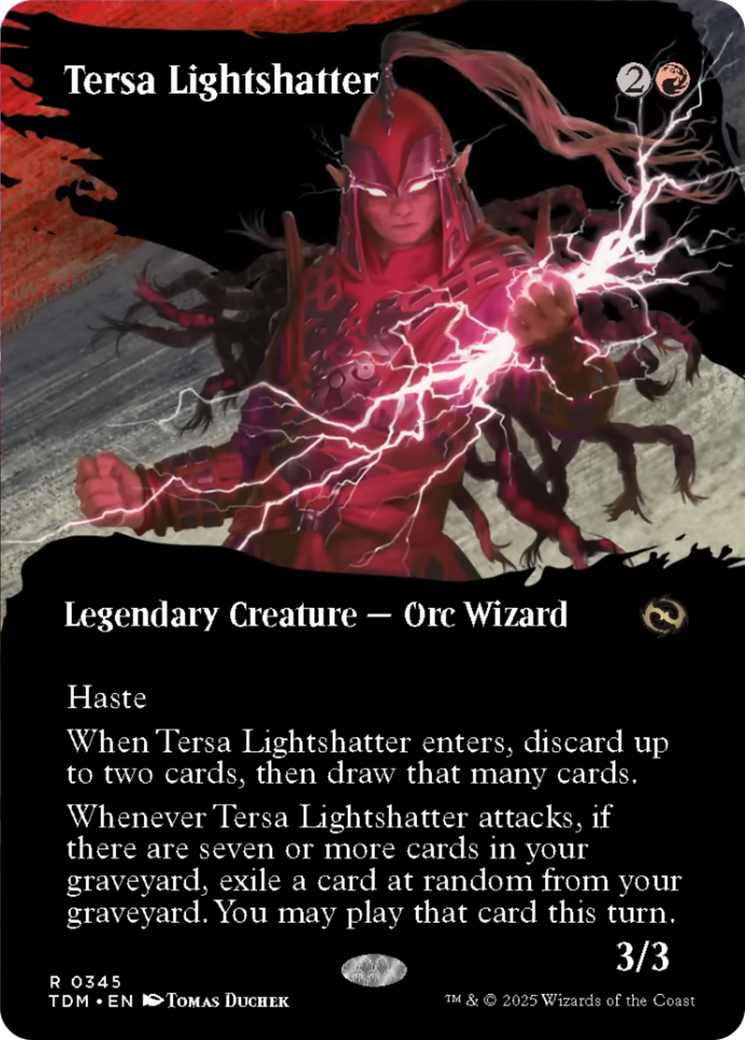 Tersa Lightshatter (Borderless) [Tarkir: Dragonstorm] [Foil]