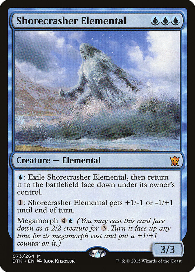 Shorecrasher Elemental [Dragons of Tarkir] [Foil]