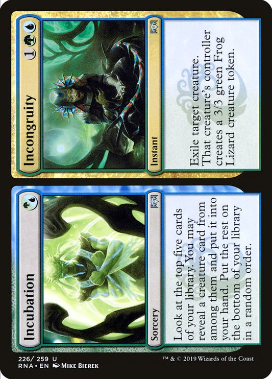 Incubation // Incongruity [Ravnica Allegiance] [Foil]