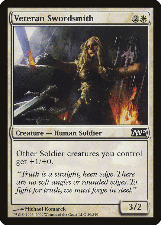 Veteran Swordsmith [Core Set 2010]