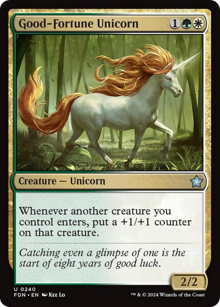 Good-Fortune Unicorn [Foundations] [Foil]
