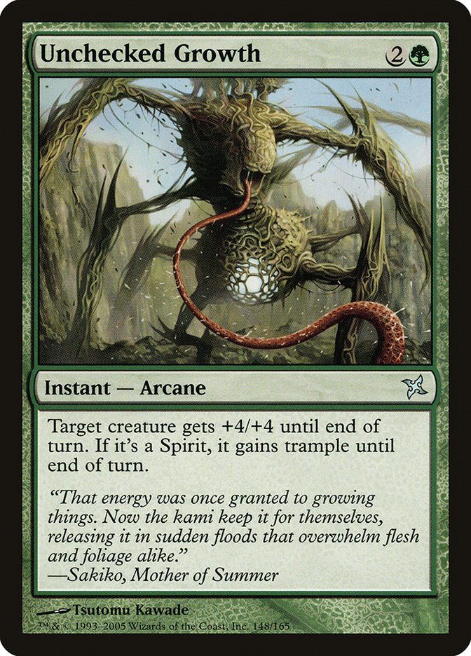 Unchecked Growth [Betrayers of Kamigawa] [Foil]