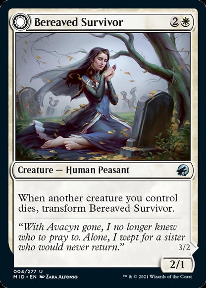 Bereaved Survivor // Dauntless Avenger [Innistrad: Midnight Hunt] [Foil]