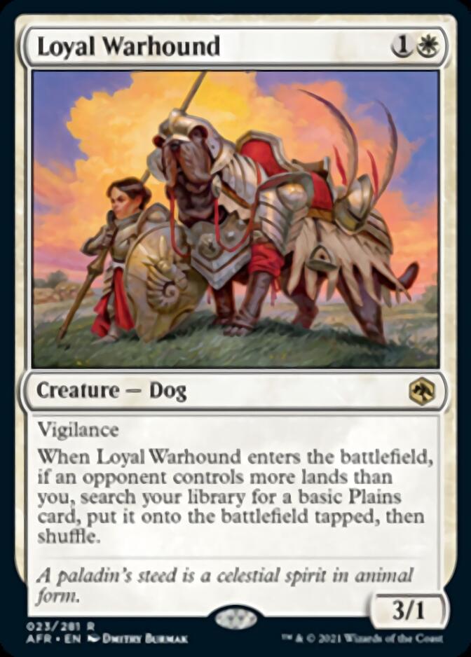 Loyal Warhound [Dungeons & Dragons: Adventures in the Forgotten Realms] [Foil]