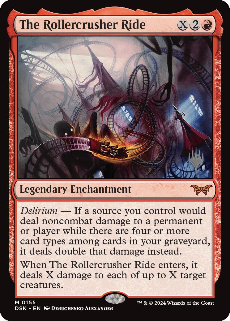 The Rollercrusher Ride (0155) (Promo Pack) [Duskmourn: House of Horror Promos] [Foil]