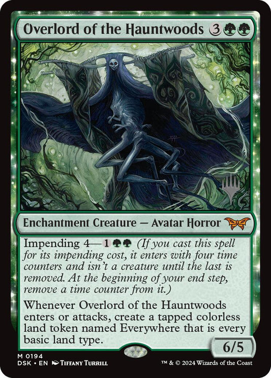Overlord of the Hauntwoods (Promo Pack) [Duskmourn: House of Horror Promos] [Foil]