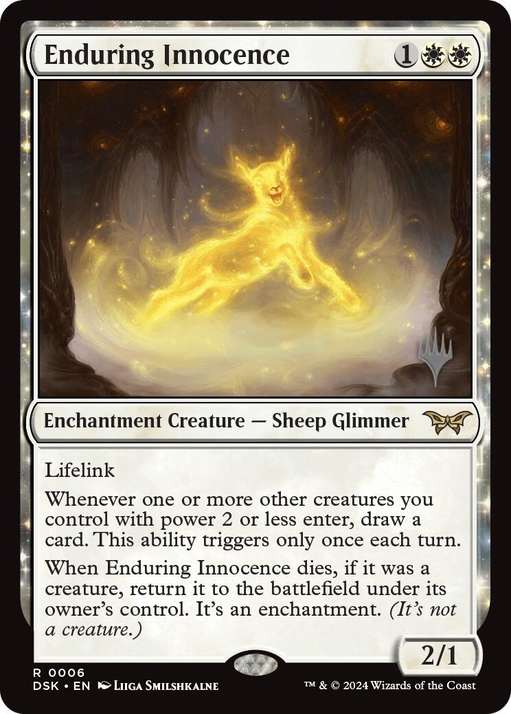 Enduring Innocence (Promo Pack) [Duskmourn: House of Horror Promos] [Foil]