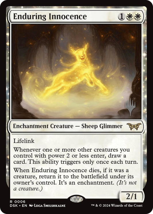 Enduring Innocence (Promo Pack) [Duskmourn: House of Horror Promos] [Foil]