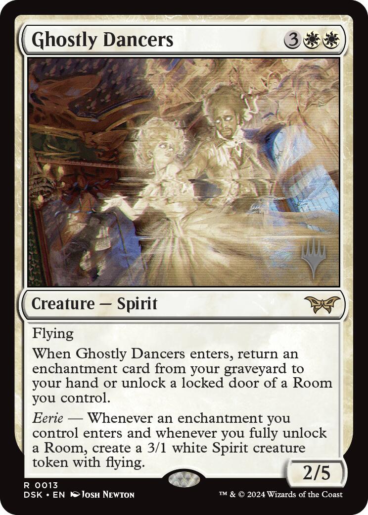 Ghostly Dancers (Promo Pack) [Duskmourn: House of Horror Promos] [Foil]