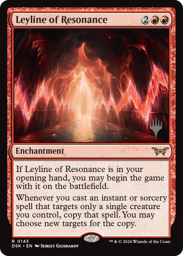 Leyline of Resonance (Promo Pack) [Duskmourn: House of Horror Promos] [Foil]