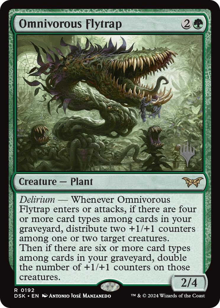Omnivorous Flytrap (Promo Pack) [Duskmourn: House of Horror Promos] [Foil]