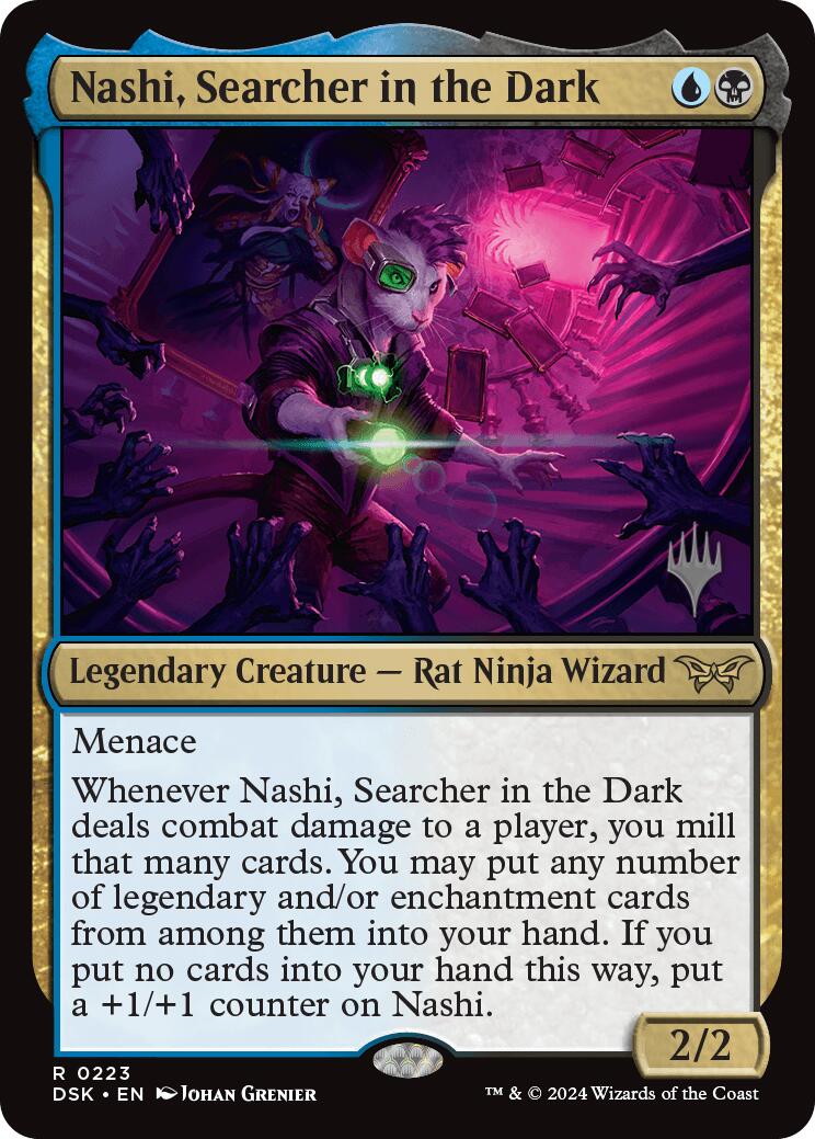 Nashi, Searcher in the Dark (Promo Pack) [Duskmourn: House of Horror Promos] [Foil]