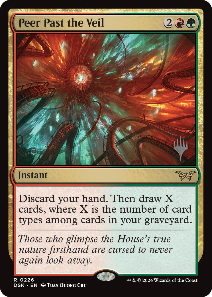 Peer Past the Veil (Promo Pack) [Duskmourn: House of Horror Promos] [Foil]