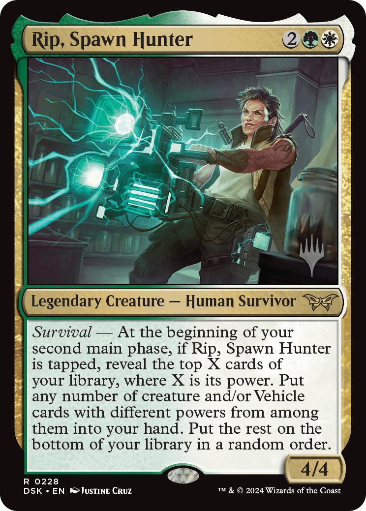 Rip, Spawn Hunter (Promo Pack) [Duskmourn: House of Horror Promos] [Foil]