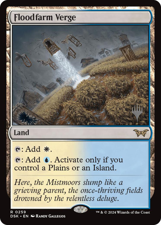 Floodfarm Verge (Promo Pack) [Duskmourn: House of Horror Promos] [Foil]