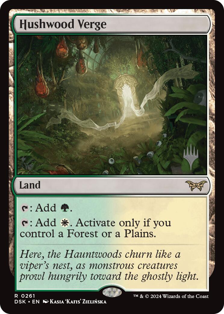 Hushwood Verge (Promo Pack) [Duskmourn: House of Horror Promos] [Foil]