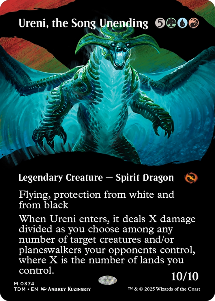 Ureni, the Song Unending (Borderless) [Tarkir: Dragonstorm] [Foil]