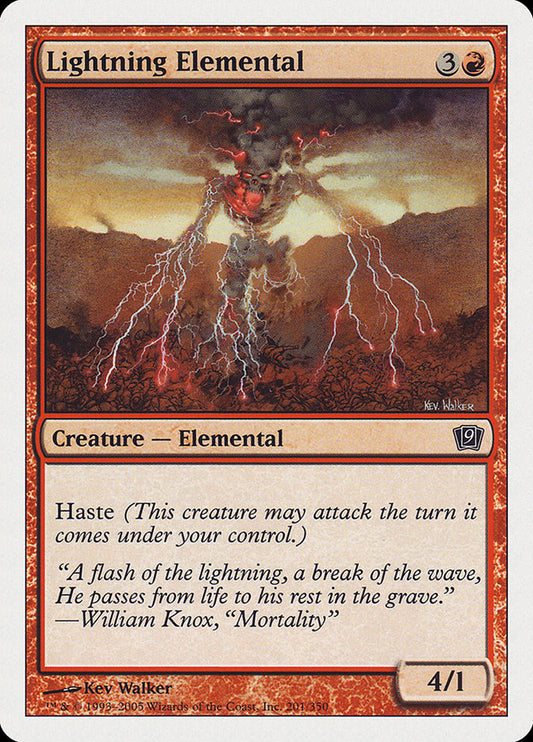 Lightning Elemental [Ninth Edition] [Foil]