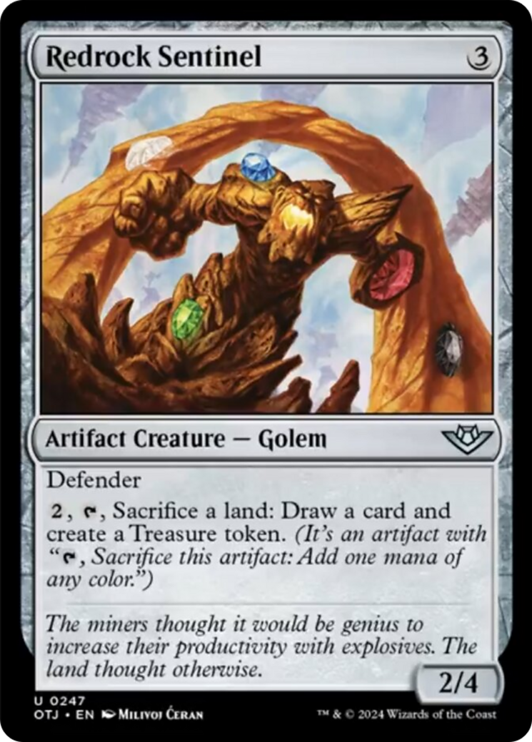 Redrock Sentinel [Outlaws of Thunder Junction] [Foil]