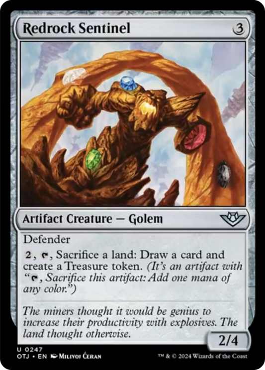 Redrock Sentinel [Outlaws of Thunder Junction] [Foil]