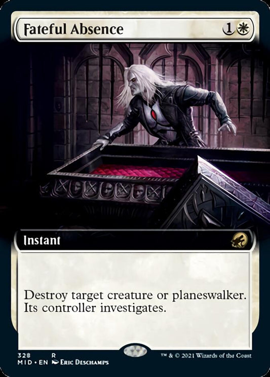 Fateful Absence (Extended Art) [Innistrad: Midnight Hunt] [Foil]