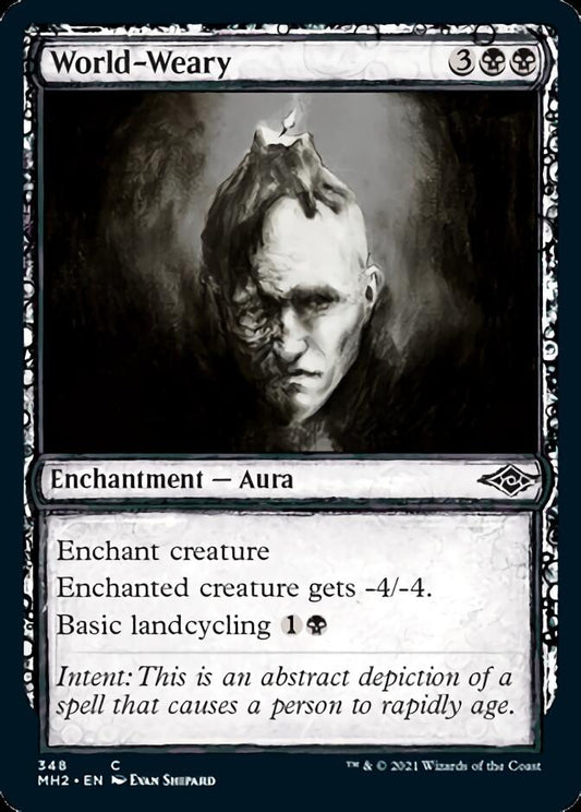 World-Weary (Sketch) [Modern Horizons 2] [Foil]
