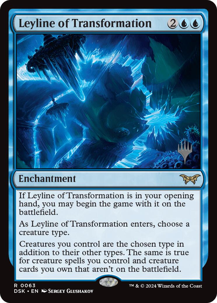 Leyline of Transformation (Promo Pack) [Duskmourn: House of Horror Promos] [Foil]