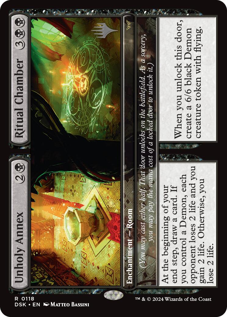 Unholy Annex // Ritual Chamber (Promo Pack) [Duskmourn: House of Horror Promos] [Foil]