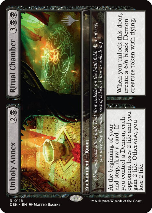 Unholy Annex // Ritual Chamber (Promo Pack) [Duskmourn: House of Horror Promos] [Foil]