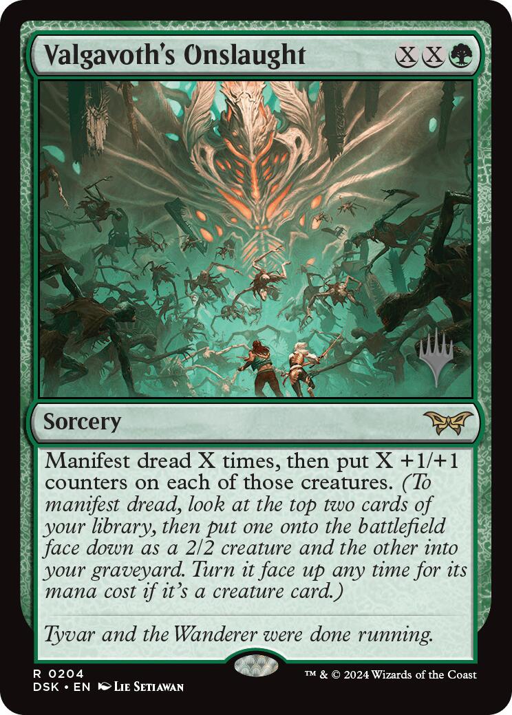 Valgavoth's Onslaught [Duskmourn: House of Horror Promos] [Foil]