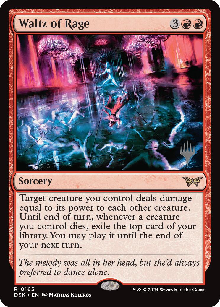 Waltz of Rage (Promo Pack) [Duskmourn: House of Horror Promos] [Foil]