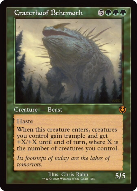 Craterhoof Behemoth (Retro Frame) [Innistrad Remastered] [Foil]