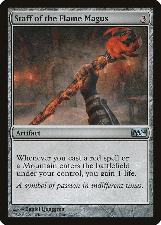 Staff of the Flame Magus [Core Set 2014] [Foil]