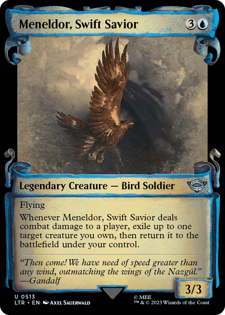 Meneldor, Swift Savior [The Lord of the Rings: Tales of Middle-Earth Showcase Scrolls] [Foil]