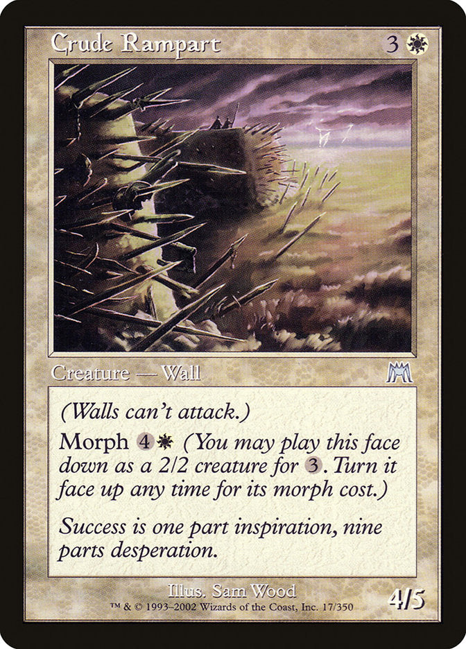Crude Rampart [Onslaught] [Foil]